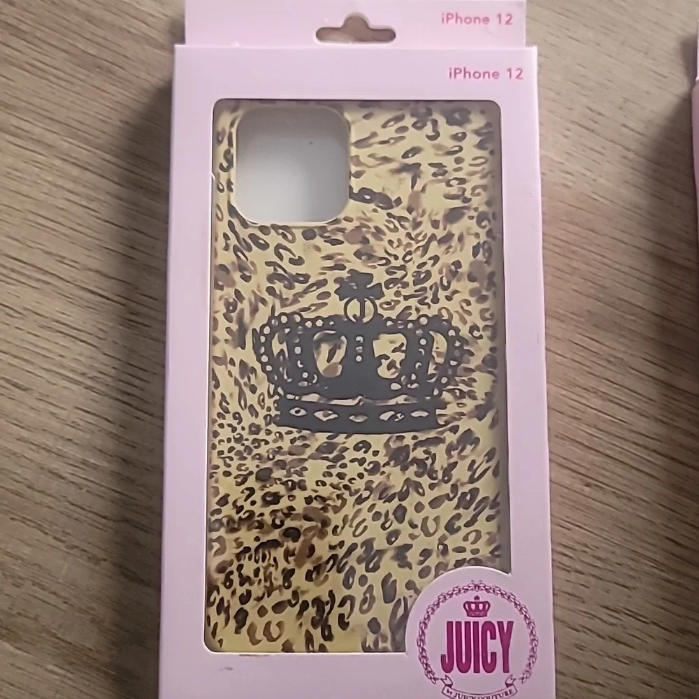 NIB Juicy Couture iPhone 12 Silicone Phones Cases Both cases for $15
